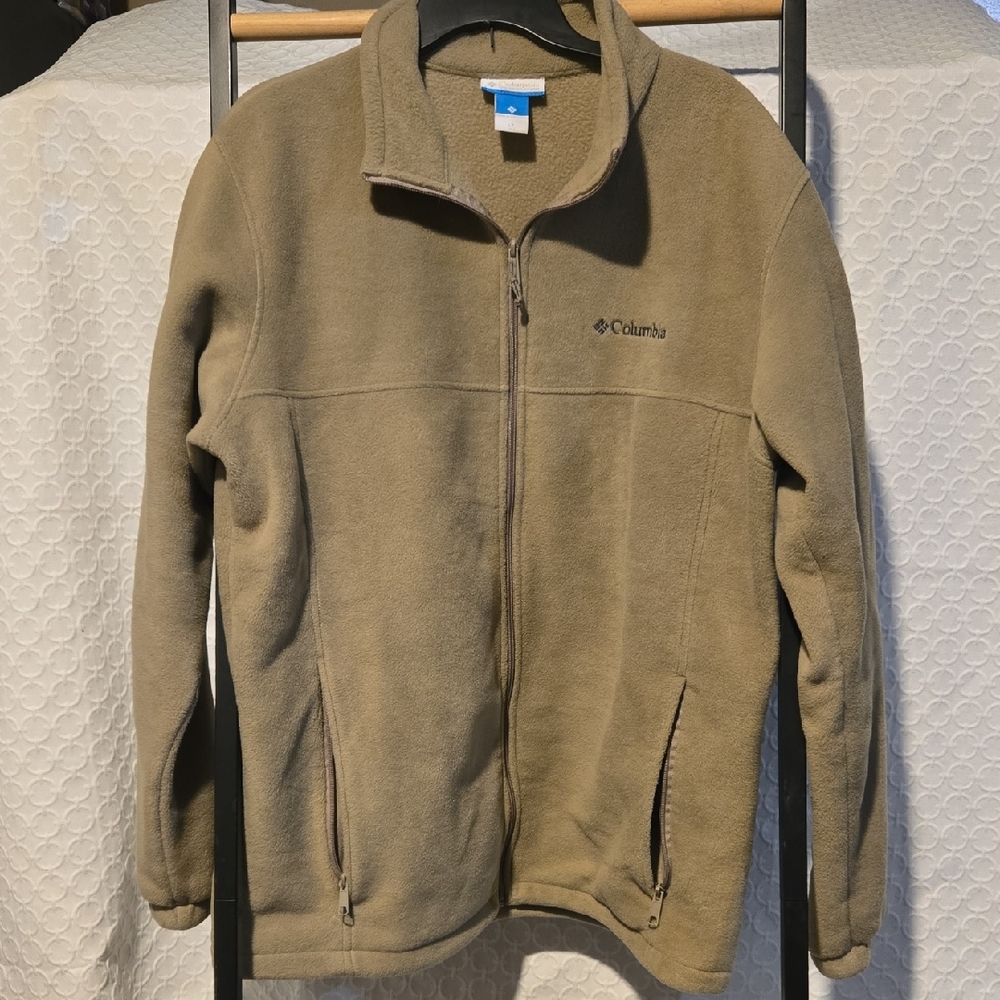 Columbia Men's Light Fleece Jacket in Olive Green